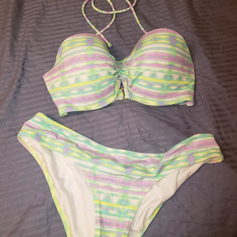 Victoria's Secret multi colored bathing suit
